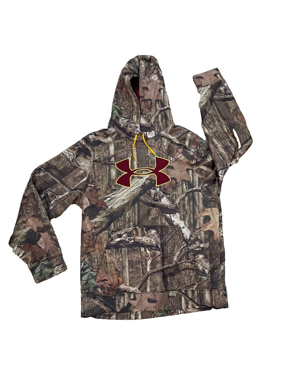 Under Armour Mens Medium Loose Camo Hoodie Breakup Infinity Hunting Sweatshirt